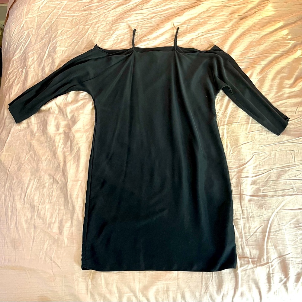 Go Silk sz M Silk washable little black dress